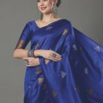 Premium Women's Jacquard Banarasi Silk Saree Ideal for Weddings & Festivals.