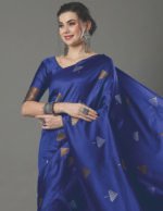 Premium Women's Jacquard Banarasi Silk Saree Ideal for Weddings & Festivals.
