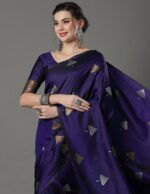Premium Women's Jacquard Banarasi Silk Saree Ideal for Weddings & Festivals.