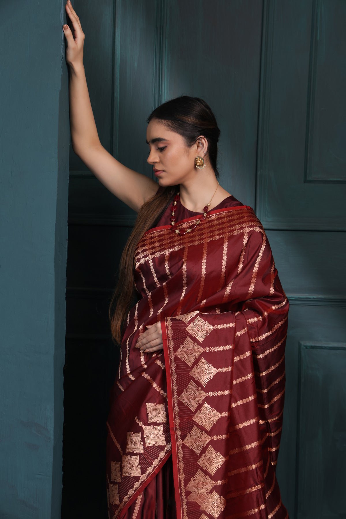 1 saree for women in festival season and function. - Image 1