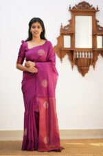 Premium Women's Jacquard Banarasi Silk Saree Ideal for Weddings & Festivals. - Image 3
