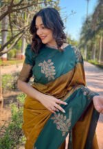 Banarasi Silk Saree Ideal for Women, special collection for festival and merrage. - Image 3