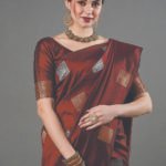 Premium Women's Jacquard Banarasi Silk Saree Ideal for Weddings & Festivals.