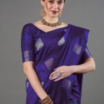 Premium Women's Jacquard Banarasi Silk Saree Ideal for Weddings & Festivals.