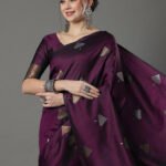 Premium Women's Jacquard Banarasi Silk Saree Ideal for Weddings & Festivals.