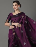 Premium Women's Jacquard Banarasi Silk Saree Ideal for Weddings & Festivals.