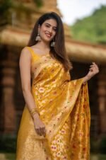 Premium Women's Jacquard Banarasi Silk Saree Ideal for Weddings & Festivals. - Image 8