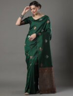Premium Women's Jacquard Banarasi Silk Saree Ideal for Weddings & Festivals. - Image 3