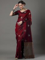 Premium Women's Jacquard Banarasi Silk Saree Ideal for Weddings & Festivals. - Image 2