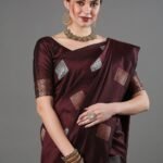 Premium Women's Jacquard Banarasi Silk Saree Ideal for Weddings & Festivals.