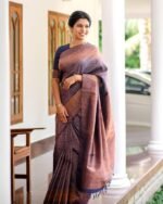 Premium Women's Jacquard Banarasi Silk Saree Ideal for Weddings & Festivals.