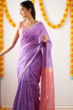 Premium Women's Jacquard Banarasi Silk Saree Ideal for Weddings & Festivals. - Image 3