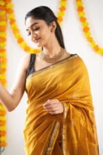 Premium Women's Jacquard Banarasi Silk Saree Ideal for Weddings & Festivals.