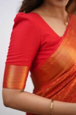 Premium Women's Jacquard Banarasi Silk Saree Ideal for Weddings & Festivals. - Image 10