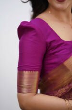 Premium Women's Jacquard Banarasi Silk Saree Ideal for Weddings & Festivals. - Image 9