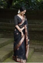 Premium Women's Jacquard Banarasi Silk Saree Ideal for Weddings & Festivals. - Image 6