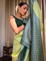 Banarasi Silk Saree Ideal for Women, special collection for festival and merrage. - Image 3