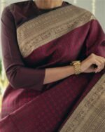 Banarasi Silk Saree Ideal for Women, special collection for festival and merrage. - Image 4