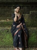 Premium Women's Jacquard Banarasi Silk Saree Ideal for Weddings & Festivals.