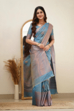 Premium Women's Jacquard Banarasi Silk Saree Ideal for Weddings & Festivals. - Image 4