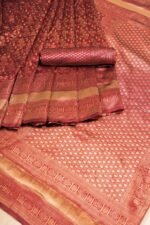 Premium Women's Jacquard Banarasi Silk Saree Ideal for Weddings & Festivals. - Image 15