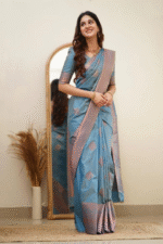 Premium Women's Jacquard Banarasi Silk Saree Ideal for Weddings & Festivals. - Image 2