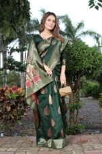 Premium Women's Jacquard Banarasi Silk Saree Ideal for Weddings & Festivals. - Image 6