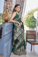 Banarasi Silk Saree Ideal for Women, special collection for festival and merrage. - Image 4