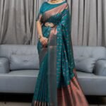 Premium Women's Jacquard Banarasi Silk Saree Ideal for Weddings & Festivals. (Copy)