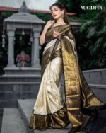 Premium Women's Jacquard Banarasi Silk Saree Ideal for Weddings & Festivals. - Image 8