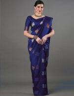 Premium Women's Jacquard Banarasi Silk Saree Ideal for Weddings & Festivals. - Image 2