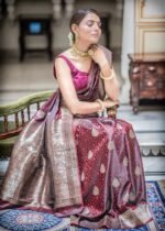 Banarasi Silk Saree Ideal for Women, special collection for festival and merrage. - Image 3