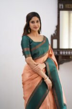 Premium Women's Jacquard Banarasi Silk Saree Ideal for Weddings & Festivals. - Image 9