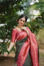 Premium Women's Jacquard Banarasi Silk Saree Ideal for Weddings & Festivals. - Image 6
