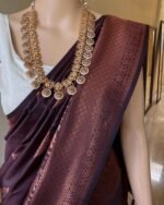 Premium Women's Jacquard Banarasi Silk Saree Ideal for Weddings & Festivals. - Image 4