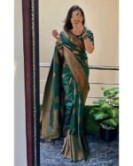 Premium Women's Jacquard Banarasi Silk Saree Ideal for Weddings & Festivals. - Image 3