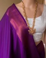 Premium Women's Jacquard Banarasi Silk Saree Ideal for Weddings & Festivals. - Image 5