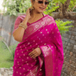 Premium Women's Jacquard Banarasi Silk Saree Ideal for Weddings & Festivals.