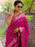 Premium Women's Jacquard Banarasi Silk Saree Ideal for Weddings & Festivals.