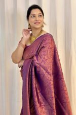 Premium Women's Jacquard Banarasi Silk Saree Ideal for Weddings & Festivals. - Image 5