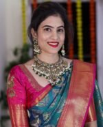 Premium Women's Jacquard Banarasi Silk Saree Ideal for Weddings & FestivaL. - Image 12