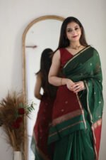 Premium Women's Jacquard Banarasi Silk Saree Ideal for Weddings & Festivals. - Image 4