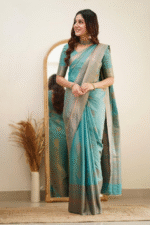 Premium Women's Jacquard Banarasi Silk Saree Ideal for Weddings & Festivals. - Image 2