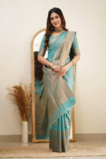 Premium Women's Jacquard Banarasi Silk Saree Ideal for Weddings & Festivals. - Image 3