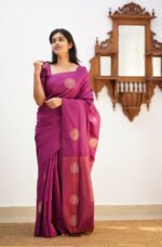 Premium Women's Jacquard Banarasi Silk Saree Ideal for Weddings & Festivals. - Image 5