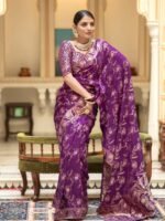 Banarasi Silk Saree Ideal for Women, special collection for festival and merrage. - Image 4