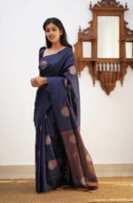 Premium Women's Jacquard Banarasi Silk Saree Ideal for Weddings & Festivals. - Image 11