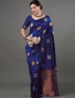 Premium Women's Jacquard Banarasi Silk Saree Ideal for Weddings & Festivals. - Image 3