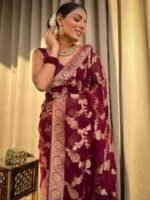 saree for women in festival season and function. - Image 8