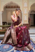 Banarasi Silk Saree Ideal for Women, special collection for festival and merrage. - Image 4